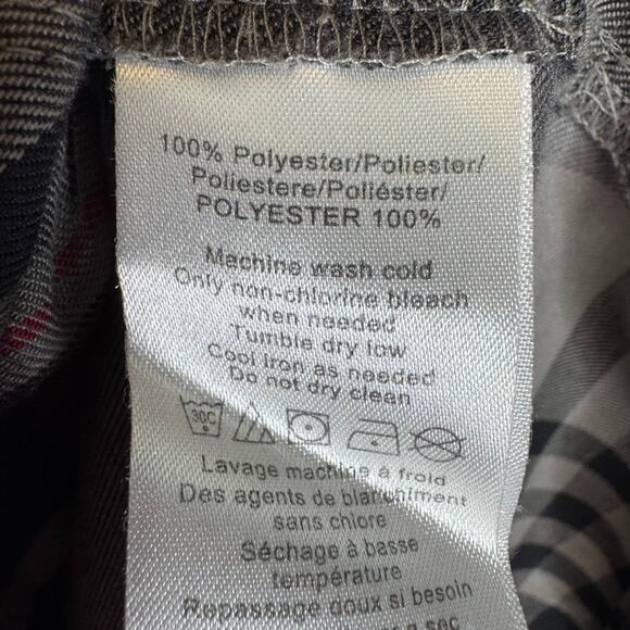 Burton Dryride Gray Black Plaid Hooded Flannel Shirt Mens Large Outdoor Gorpcore - Picture 6 of 7